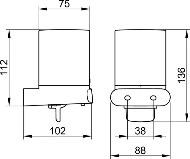 Elegance 11652010100 Lotionspender mit Kunststoff-Stülpbecher verchromt, B-Ware Elegance 11652010100 Lotionspender mit Kunststoff-Stülpbecher verchromt, B-Ware