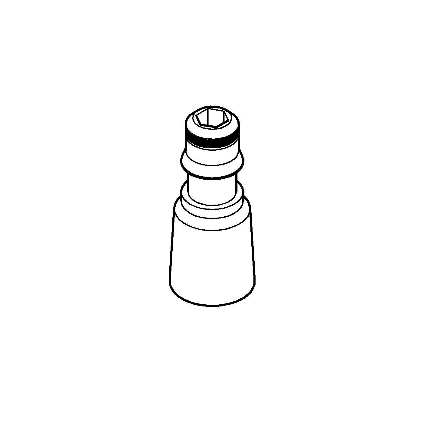 Anschlussnippel 03720, für Freehander, chrom