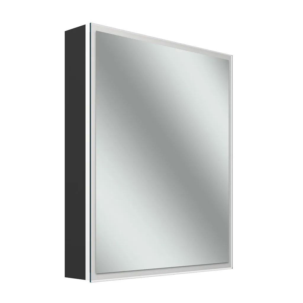 Schneider Spiegelschrank GLO1 60/1/D2W/R - Weißer LED-Spiegelschrank (613x736x136 mm) | Schweizer Ausführung Schneider Spiegelschrank GLO1 60/1/D2W/R - Weißer LED-Spiegelschrank (613x736x136 mm) | Schweizer Ausführung