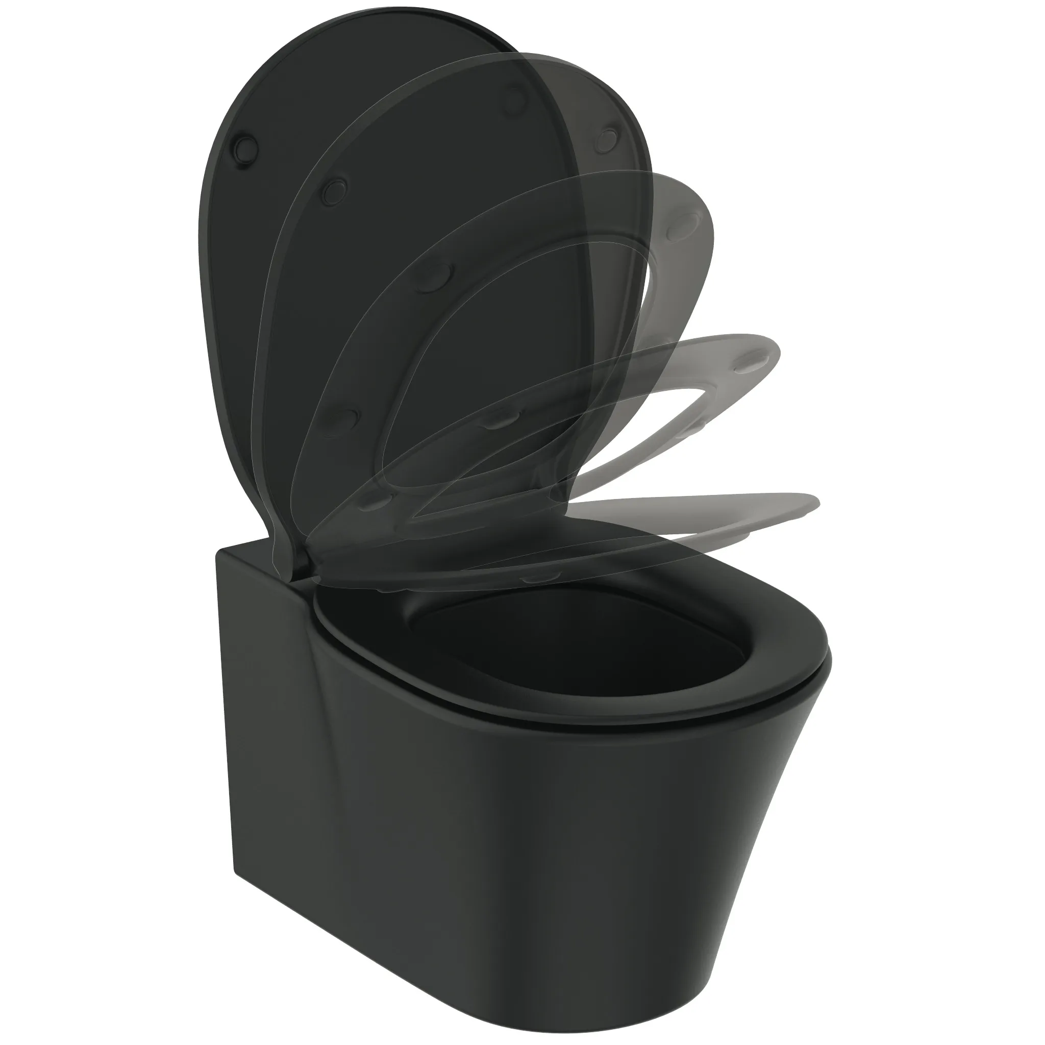 Ideal Standard Connect Air Wand-Tiefspül-WC-Kombipaket Connect Air, AQUABLADE, mit Softclosing, 360x540mm, Schwarz Ideal Standard Connect Air Wand-Tiefspül-WC-Kombipaket Connect Air, AQUABLADE, mit Softclosing, 360x540mm, Schwarz