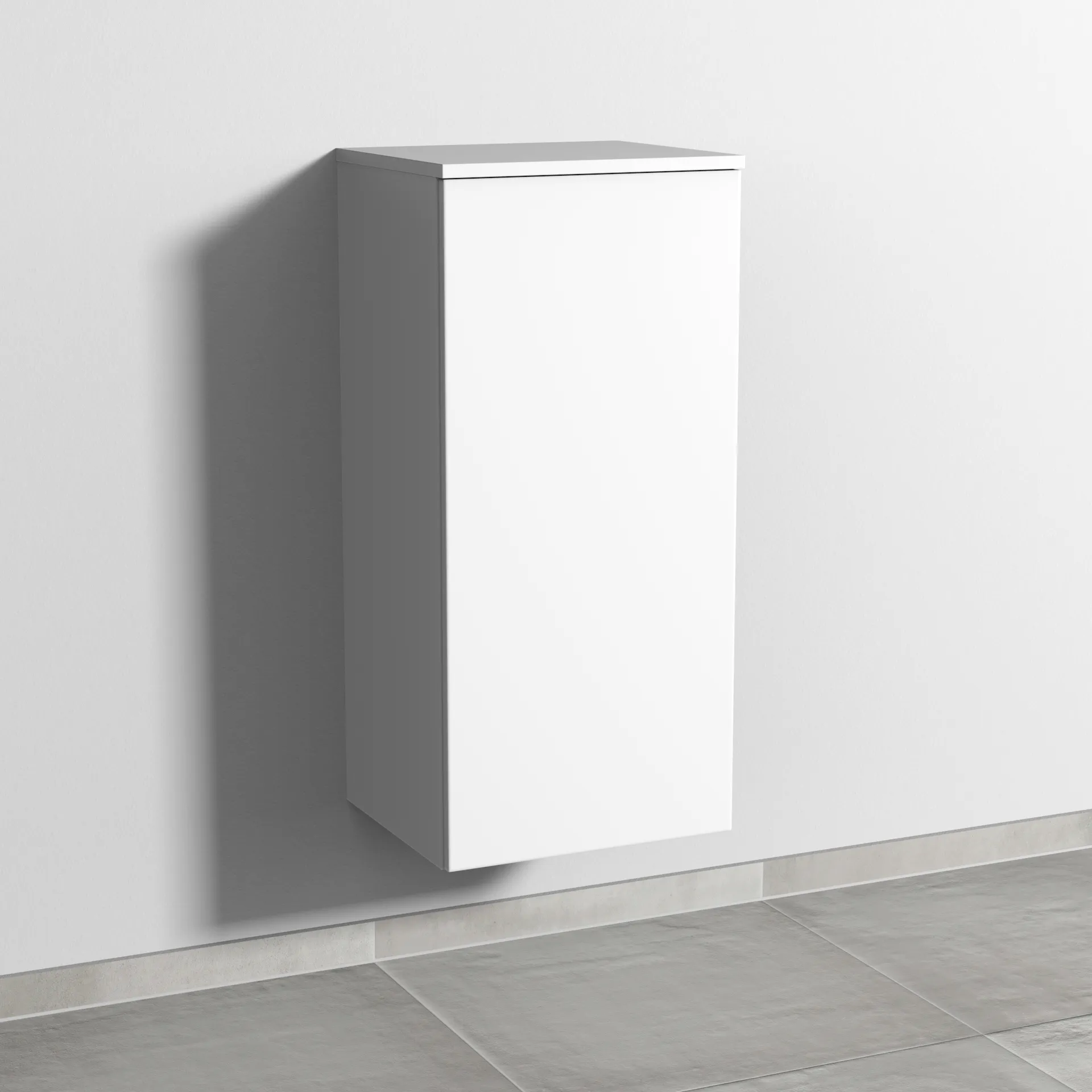 Sanipa Mittelschrank „3way“ 400 × 850 × 345 mm Anschlag rechts, in Weiß-Soft, Anschlag rechts