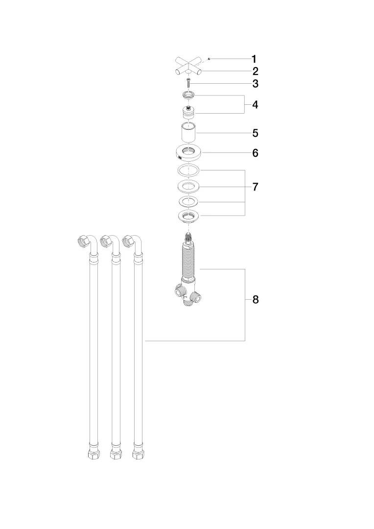 Dornbracht TARA Zweiwege-Umstellung für Wannenrand- bzw. Fliesenrandmontage - Chrom Dornbracht TARA Zweiwege-Umstellung für Wannenrand- bzw. Fliesenrandmontage - Chrom