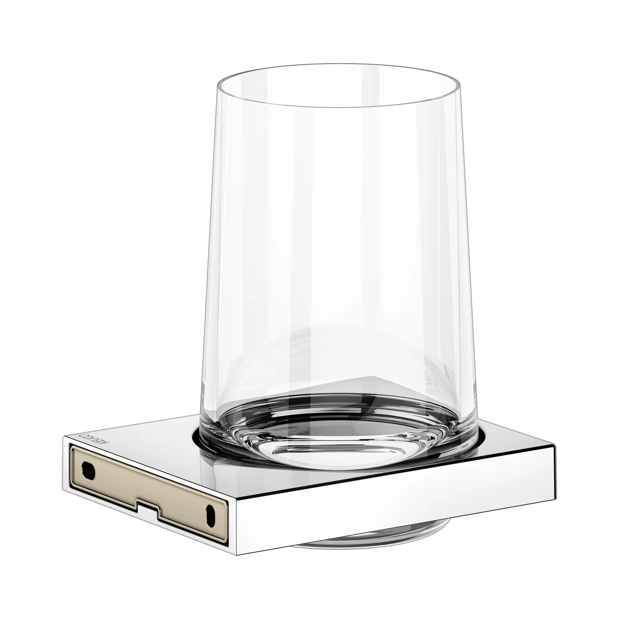 Edition 11 11150019000 Glashalter mit Echtkristall-Glas verchromt