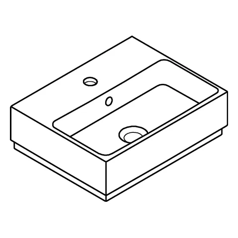Grohe Cube Keramik Handwaschbecken, wandhängend, 455 x 350 mm, PureGuard Hygieneoberfläche, alpinweiß Grohe Cube Keramik Handwaschbecken, wandhängend, 455 x 350 mm, PureGuard Hygieneoberfläche, alpinweiß