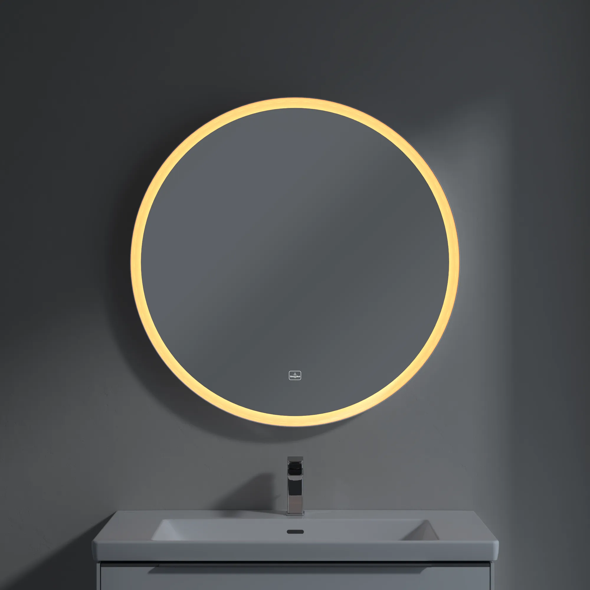 Villeroy & Boch Spiegel „Subway 3.0“ ⌀ 910 mm in White Matt Villeroy & Boch Spiegel „Subway 3.0“ ⌀ 910 mm in White Matt