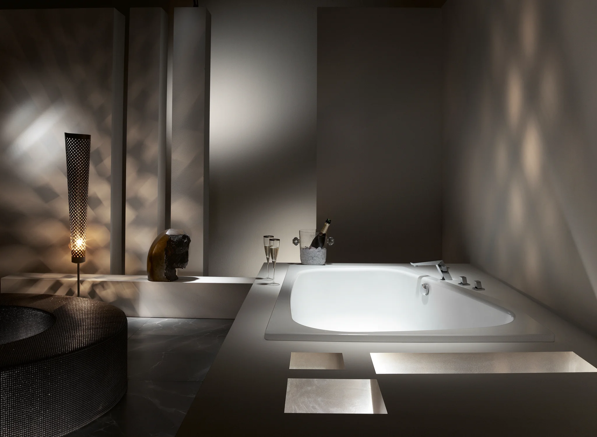 Kaldewei PLAZA DUO RECHTS Badewanne, 1800x1200 mm, bahamabeige