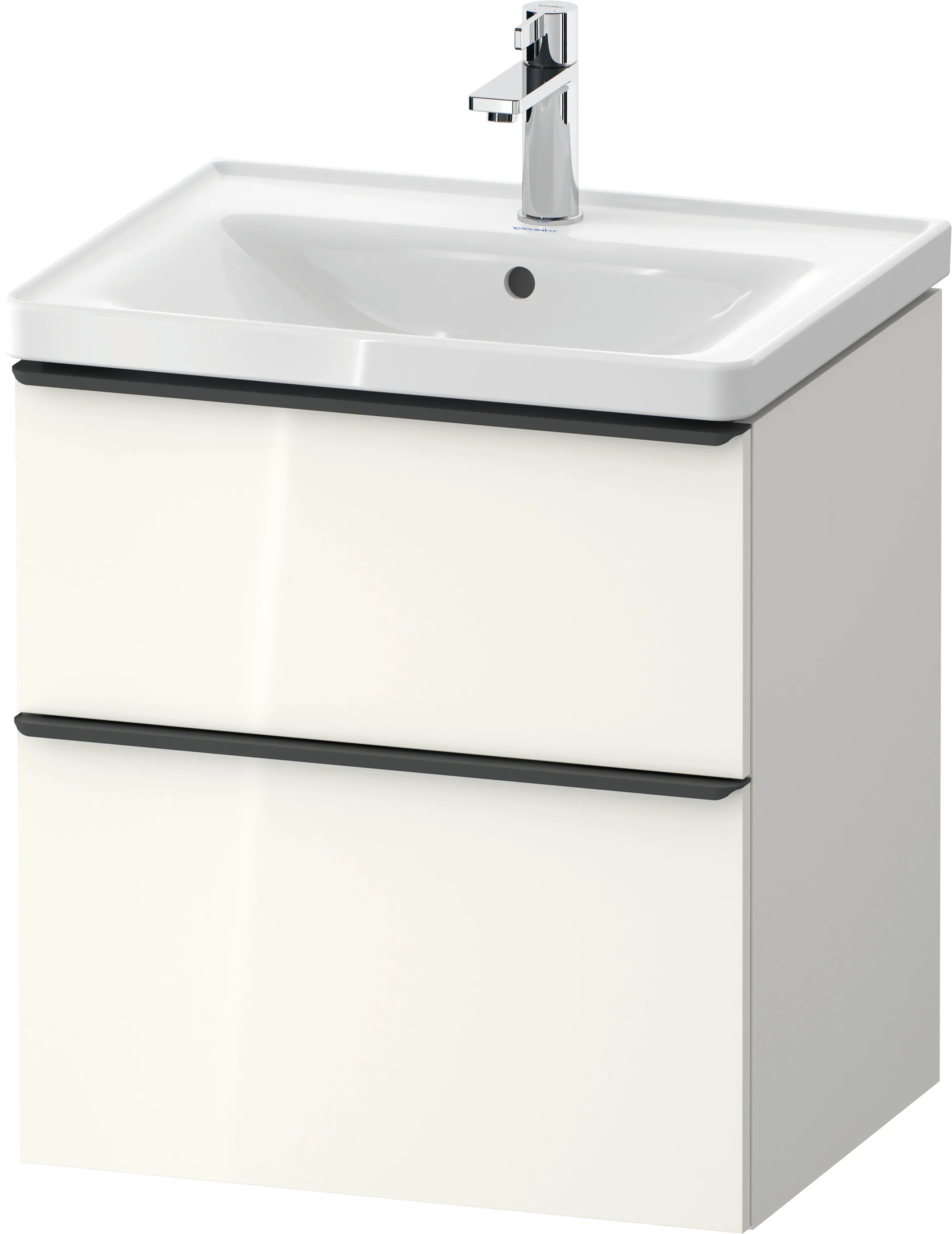 Duravit Waschtischunterschrank wandhängend „D-Neo“ 58,4 × 62,5 × 45,2 cm Weiß Hochglanz