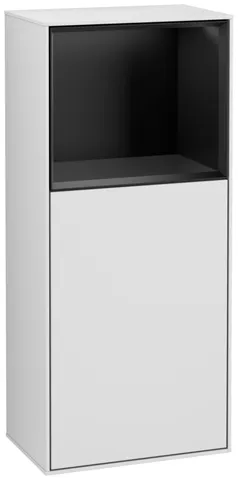 Villeroy & Boch Seitenschrank „Finion“ 41,8 × 93,6 cm 1 Tür, Anschlag links, mit Regalelement-Beleuchtung Anschlag links