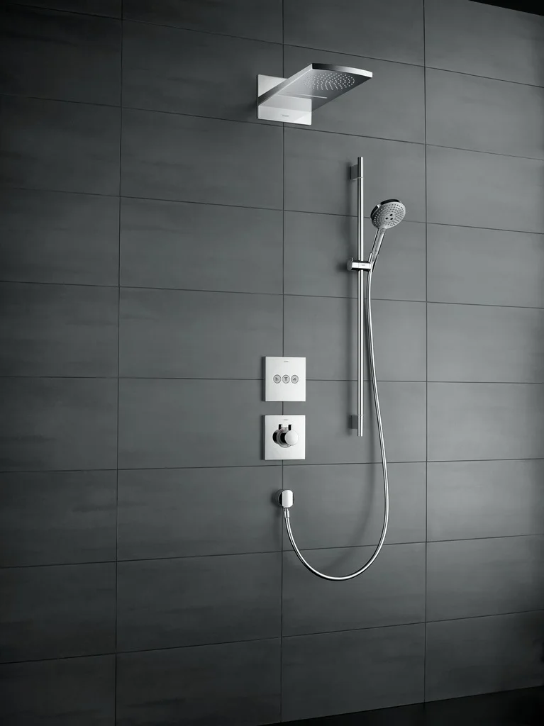 Hansgrohe Raindance Select S Brausenset 120 EcoSmart Unica'S Puro 900 mm chrom, 3-Jet-Brause mit verstellbarem Neigungswinkel und QuickClean-Technologie Hansgrohe Raindance Select S Brausenset 120 EcoSmart Unica'S Puro 900 mm chrom, 3-Jet-Brause mit verstellbarem Neigungswinkel und QuickClean-Technologie