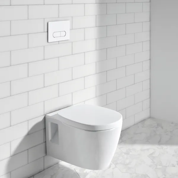 Bundle WC-Element ProSys, WC Randlos Connect und Betätigungsplatte Oleas M1 Weiß Bundle WC-Element ProSys, WC Randlos Connect und Betätigungsplatte Oleas M1 Weiß