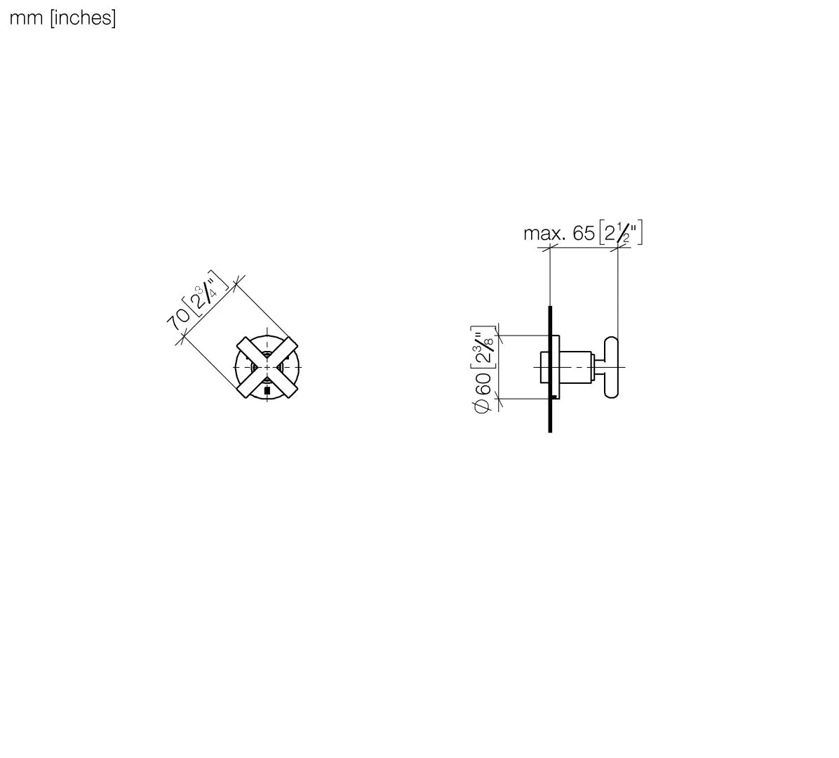 Dornbracht Tara UP-Dreiwege-Umstellung Chrom Dornbracht Tara UP-Dreiwege-Umstellung Chrom