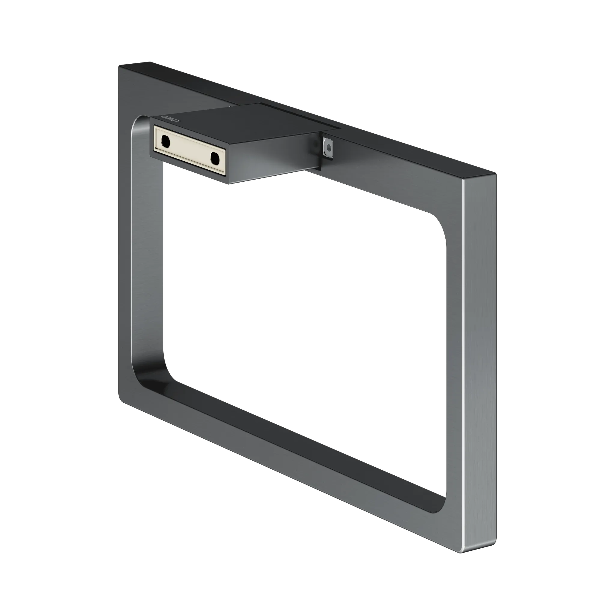 Edition 11 11121130000 Handtuchring Schwarzchrom gebürstet Edition 11 11121130000 Handtuchring Schwarzchrom gebürstet