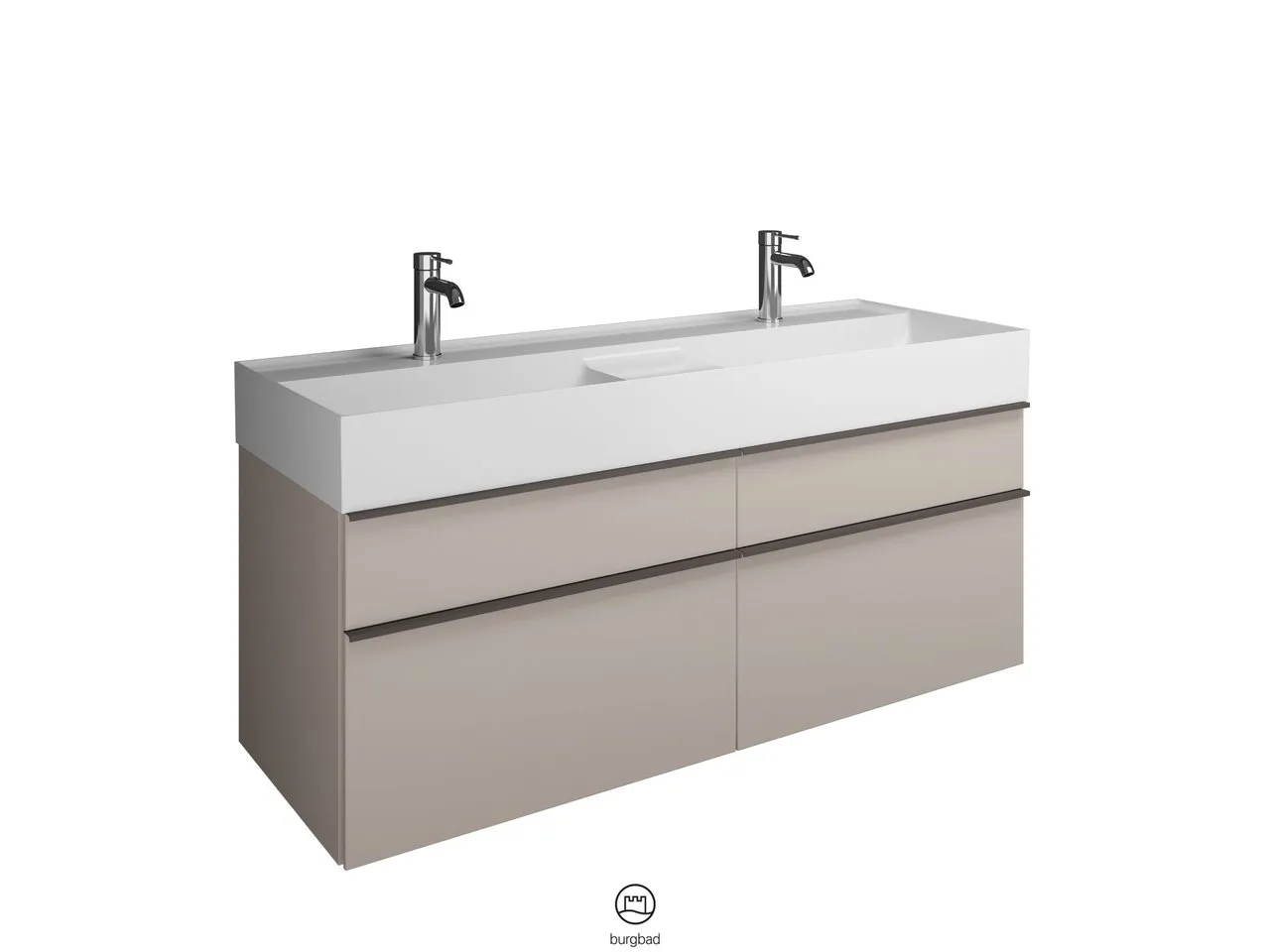 burgbad Badmöbelset „Yumo“ in Weiß Hochglanz burgbad Badmöbelset „Yumo“ in Weiß Hochglanz
