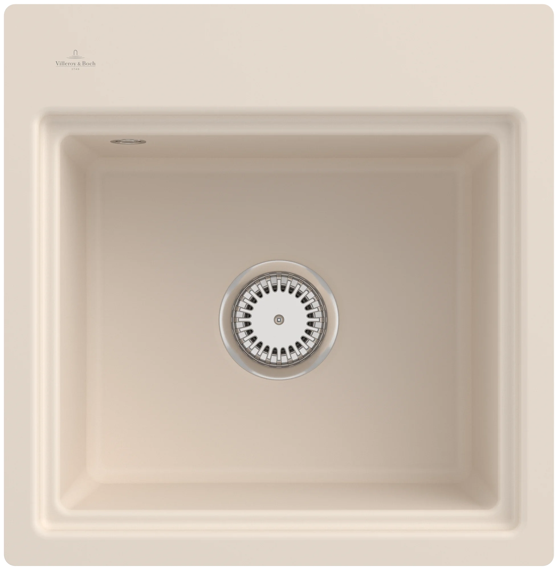Villeroy & Boch Subway Style 50 S Flat Spüle, 500x510 mm, Ivory CeramicPlus