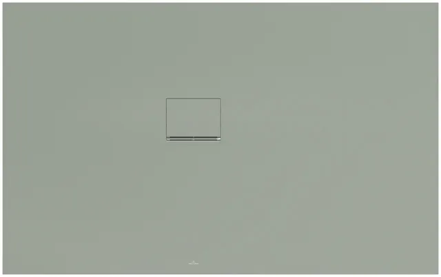 Villeroy & Boch rechteck Duschwanne „Squaro Infinity“ Eck-Einbau links gegen Wand 160 × 100 cm ohne Oberflächenbeschichtung, in Morning Green