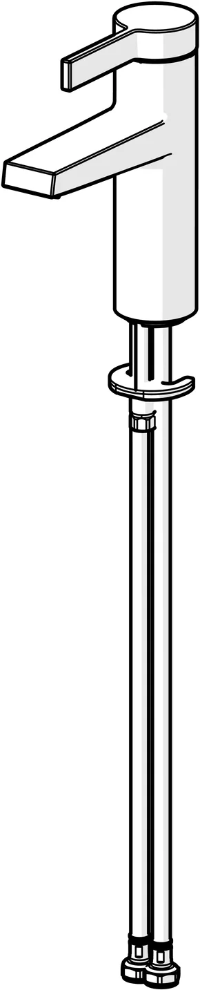 HansaLOFT Waschtischarmatur Einhebelmischer HansaLOFT 5753 Ausladung 114 mm DN15 Chrom