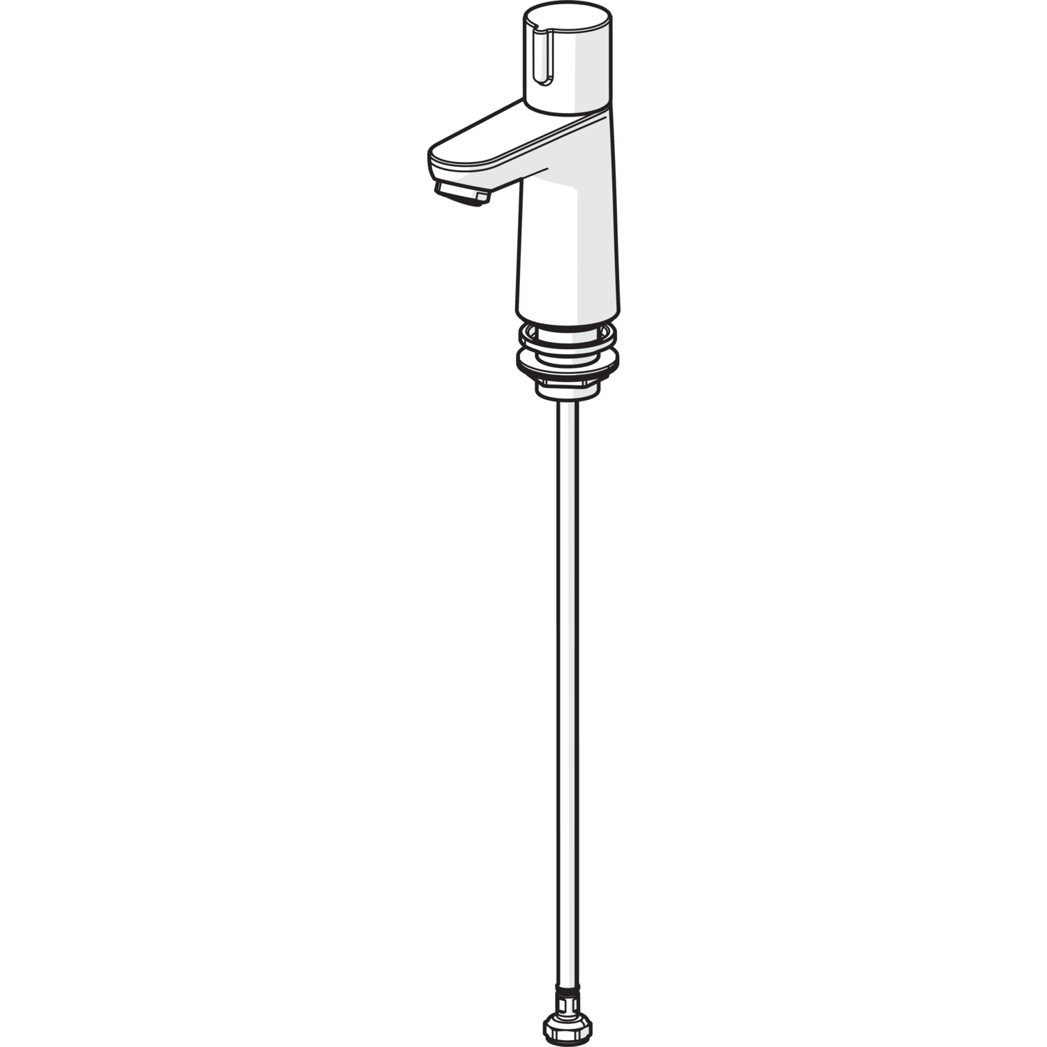 HansaNOVA EHM Kaltwasserarmatur HansaNOVA 0090 Standmontage Einhebelmischer Chrom DN15 HansaNOVA EHM Kaltwasserarmatur HansaNOVA 0090 Standmontage Einhebelmischer Chrom DN15