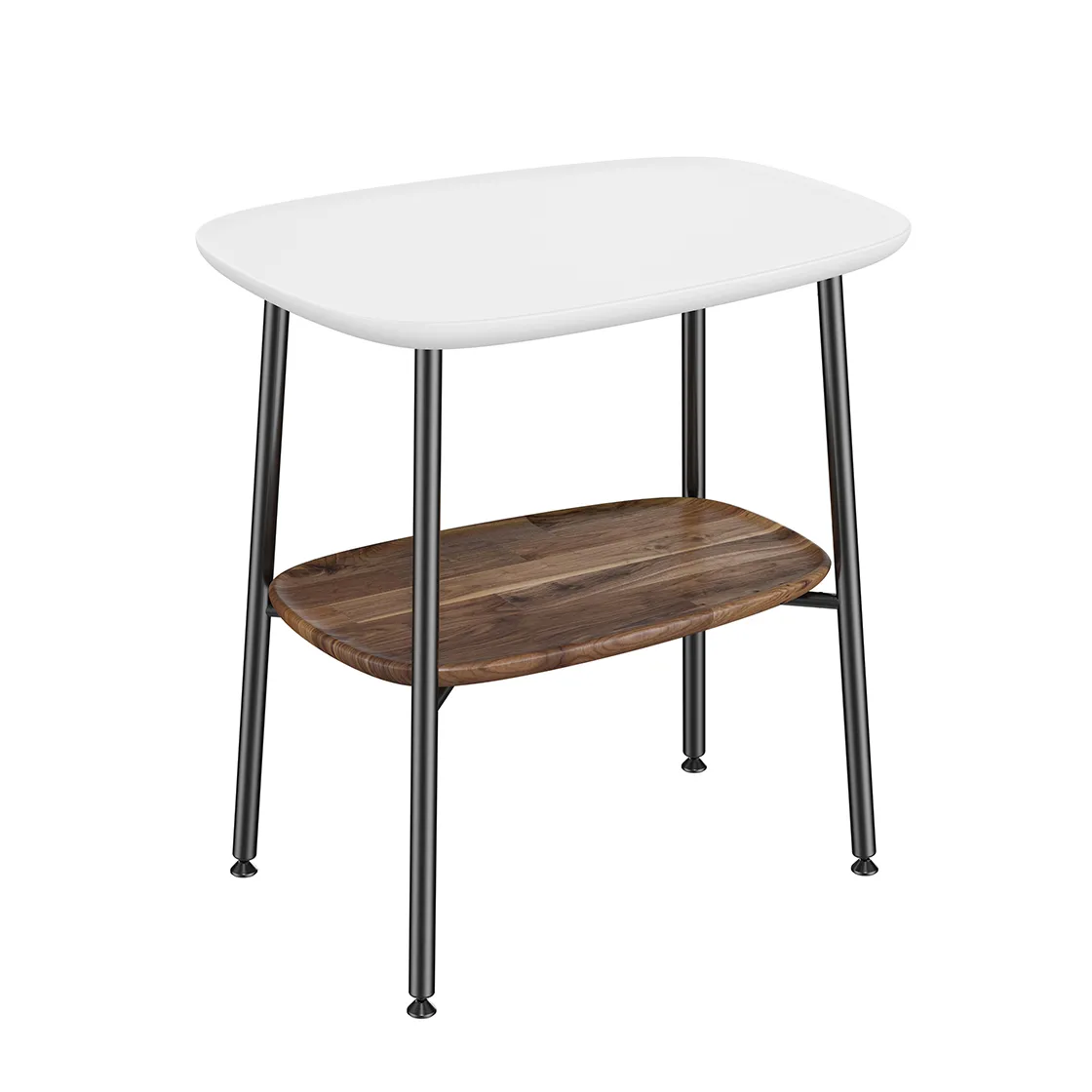VitrA Plural Beistelltisch 57 x 59 cm Eiche Dunkel Echtholz Edelweiß