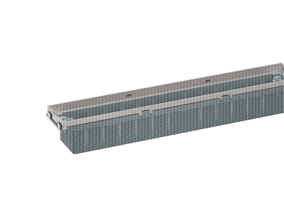 Duschrinne CeraFrame Individual rotgold matt, 300 x 50 mm