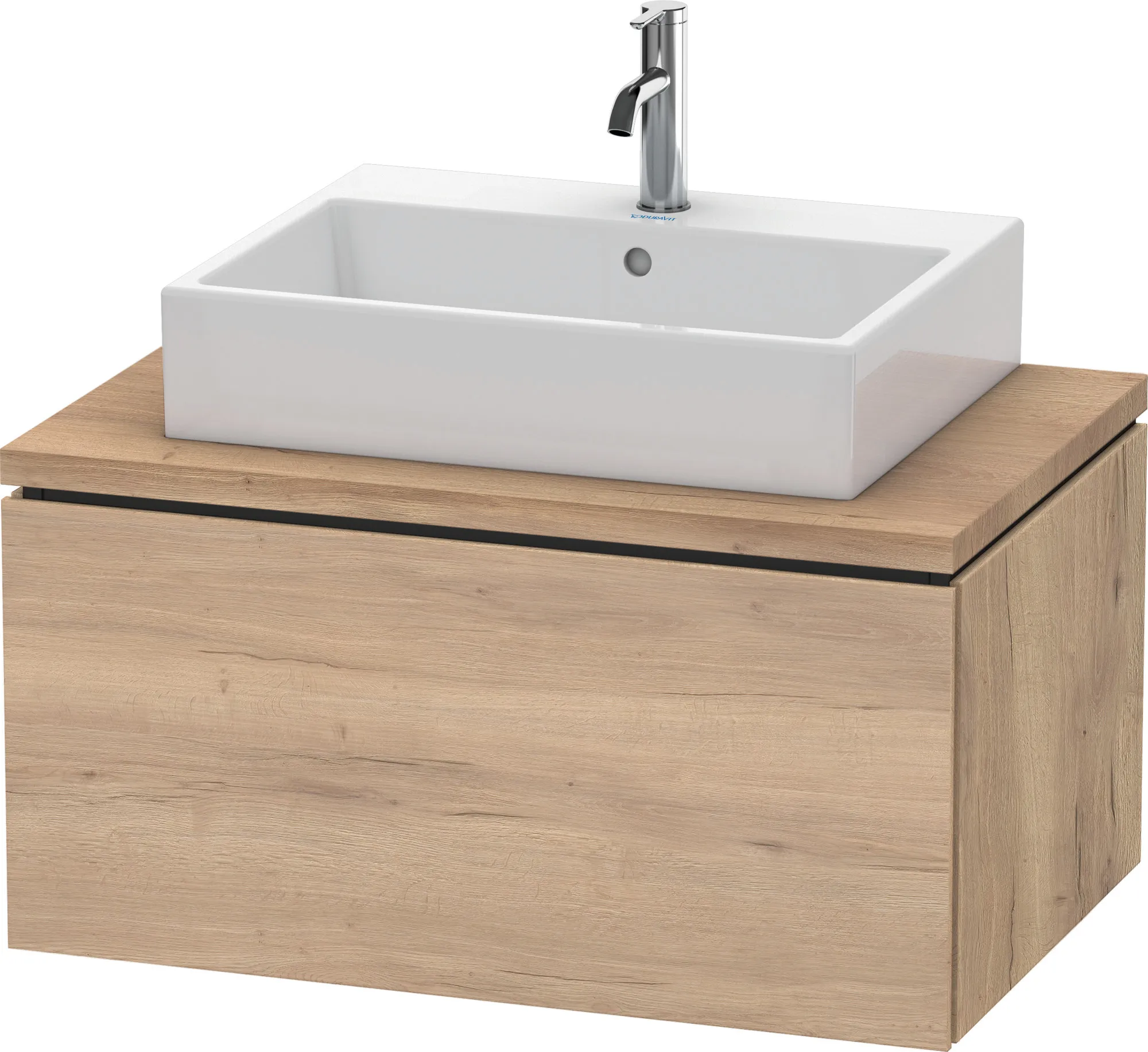 Duravit Waschtischunterschrank wandhängend „L-Cube“ 82 × 40 × 54,7 cm Eiche Marmoriert