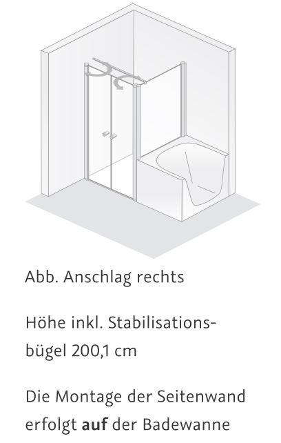 HSK teilgerahmte verkürzte Seitenwand „Exklusiv 2.0“ Glas Mattglas, Profile Alu Silber-matt, für #Türbreite#, B: 750 mm H: 1750 mm HSK teilgerahmte verkürzte Seitenwand „Exklusiv 2.0“ Glas Mattglas, Profile Alu Silber-matt, für #Türbreite#, B: 750 mm H: 1750 mm