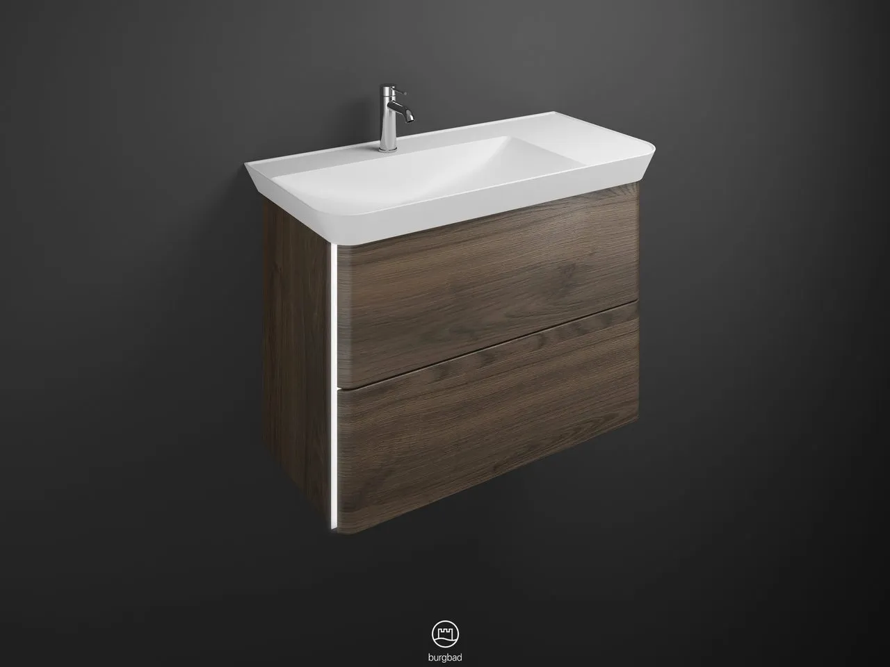 burgbad Iveo Migu-Waschtisch+WTU (SFFU100), Mineralguss, 492x1000x721 burgbad Iveo Migu-Waschtisch+WTU (SFFU100), Mineralguss, 492x1000x721