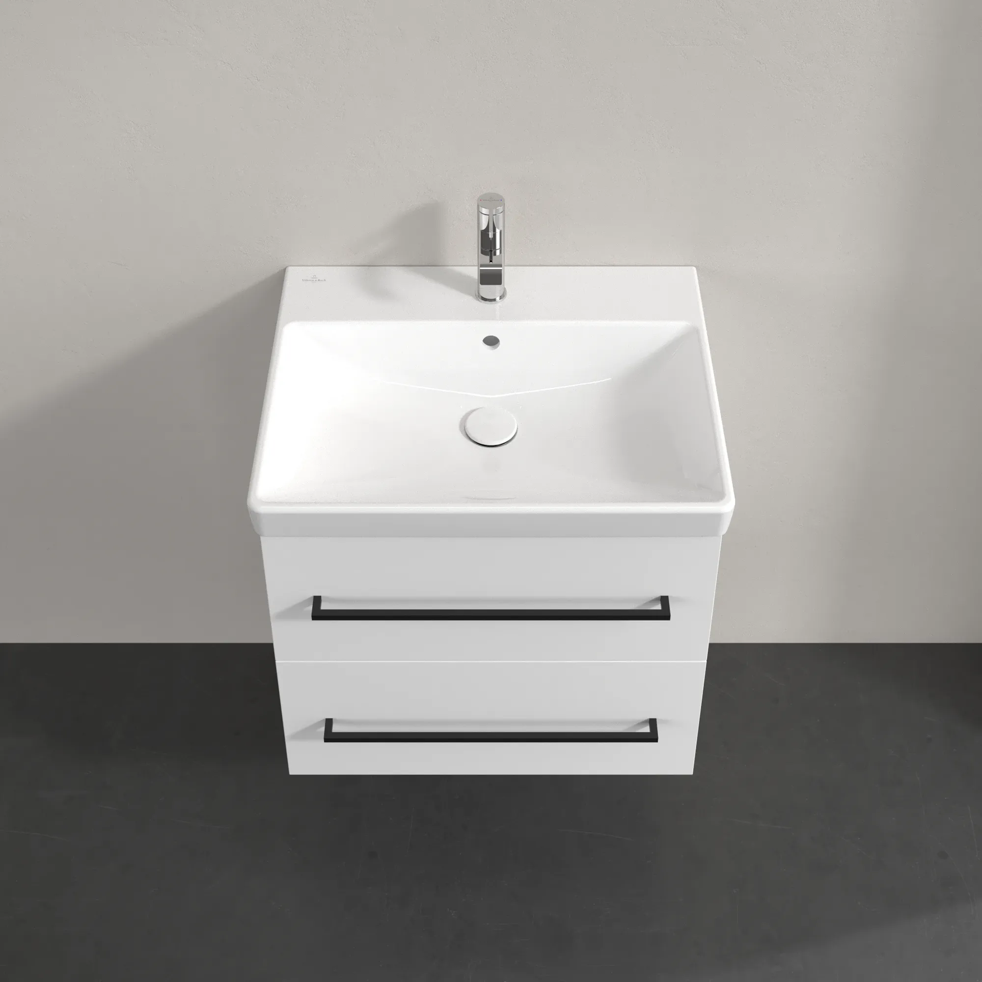 Villeroy & Boch Avento Waschbeckenunterschrank A88910, 576x514x484mm, 2 Auszüge, Brilliant White Villeroy & Boch Avento Waschbeckenunterschrank A88910, 576x514x484mm, 2 Auszüge, Brilliant White