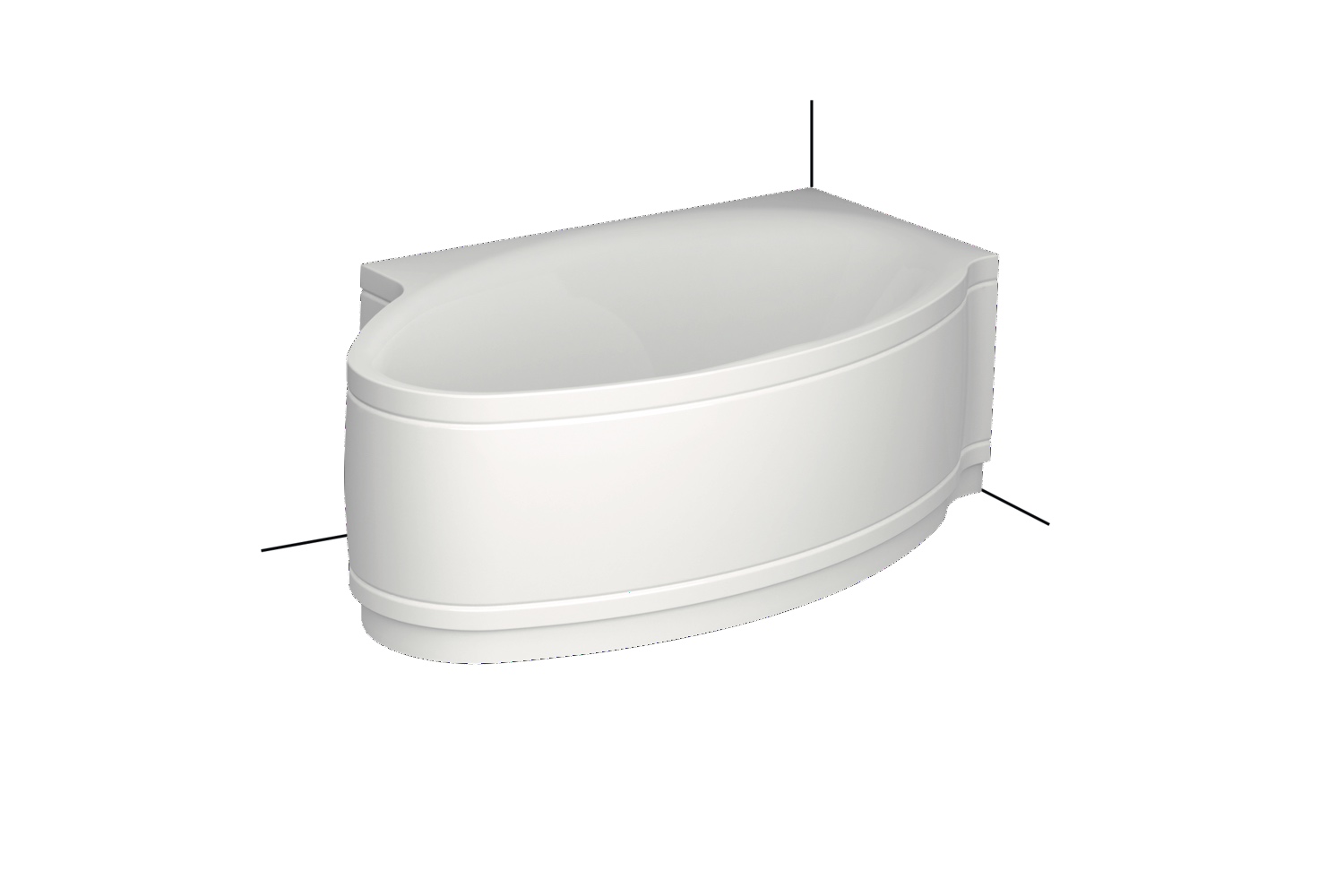 Bette abnehmbarer Untertritt für Modell 6051 „Pool I“ in Weiß