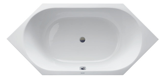 Duravit Badewanne „D-Code“ sechseck 190 × 90 cm, Mittelablauf 