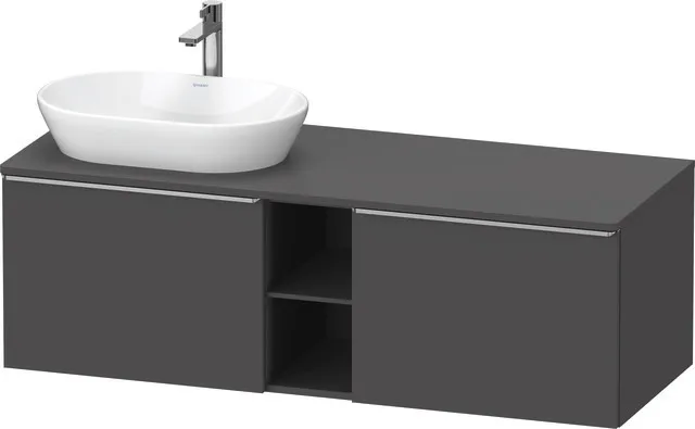 Duravit Waschtischunterschrank wandhängend „D-Neo“ 140 × 45,9 × 55 cm in Graphit Matt Duravit Waschtischunterschrank wandhängend „D-Neo“ 140 × 45,9 × 55 cm in Graphit Matt