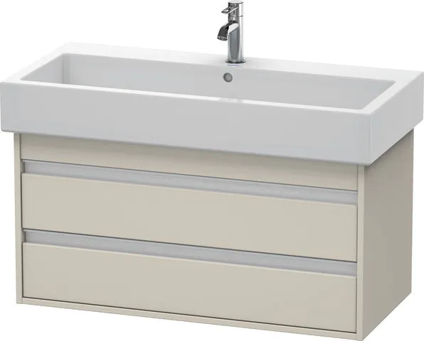 Duravit Waschtischunterschrank wandhängend „Ketho“ 95 × 48 × 44 cm Taupe Matt Duravit Waschtischunterschrank wandhängend „Ketho“ 95 × 48 × 44 cm Taupe Matt