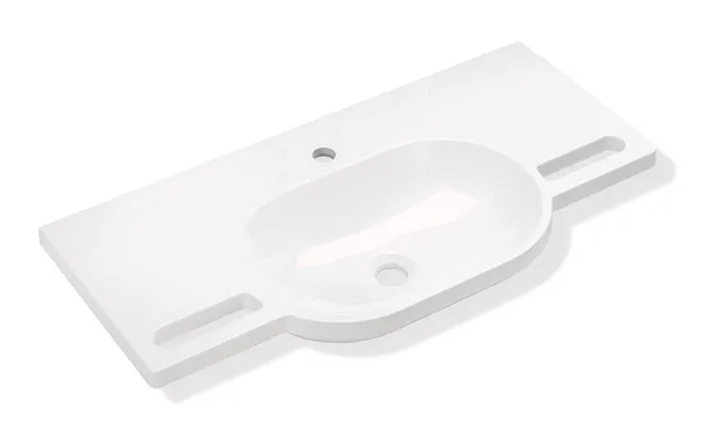HEWI Waschtisch PG87, alpinweiß, 850x415mm, ovales Becken HEWI Waschtisch PG87, alpinweiß, 850x415mm, ovales Becken