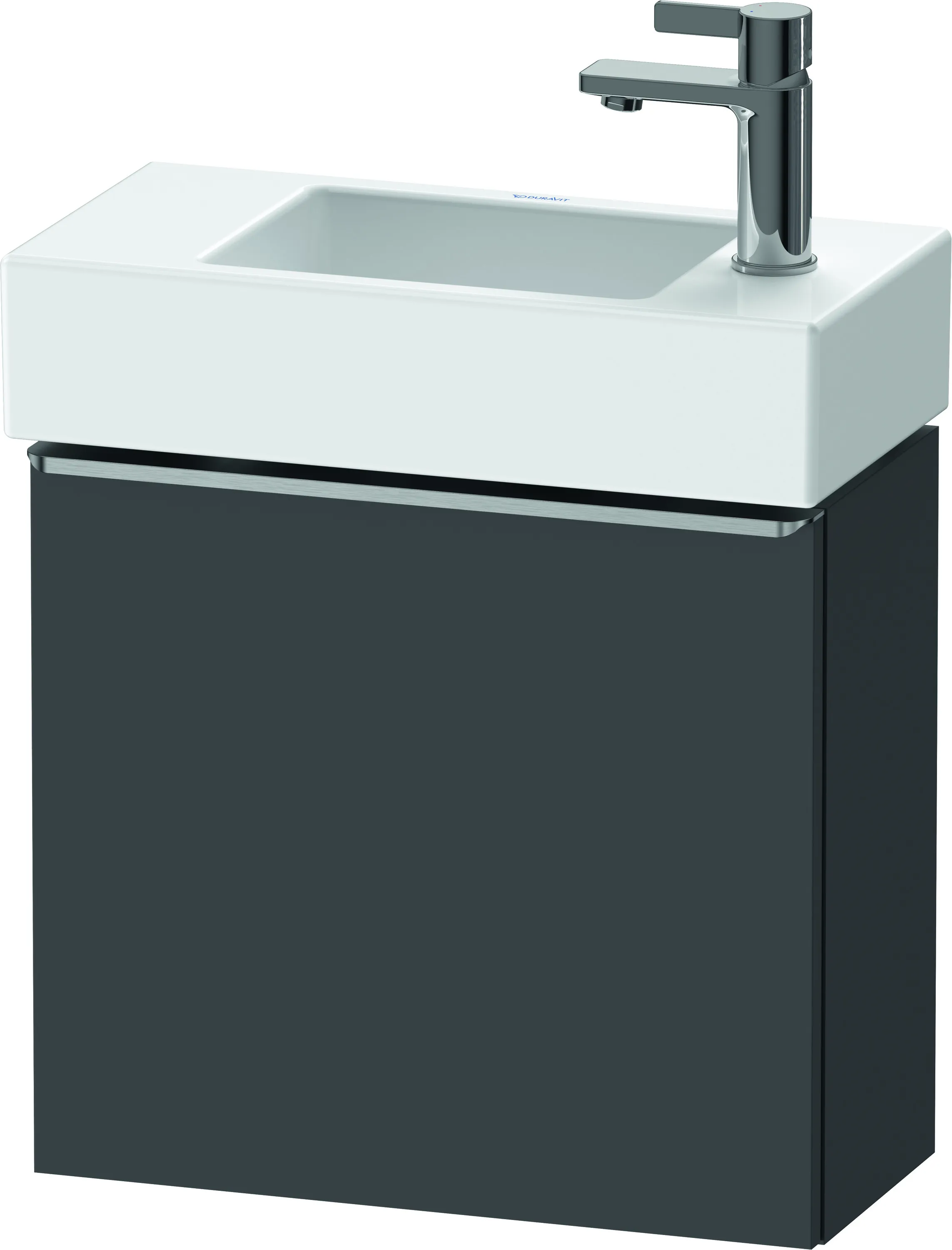 Duravit Waschtischunterschrank wandhängend „D-Neo“ 48,4 × 44 × 22,2 cm Graphit Matt