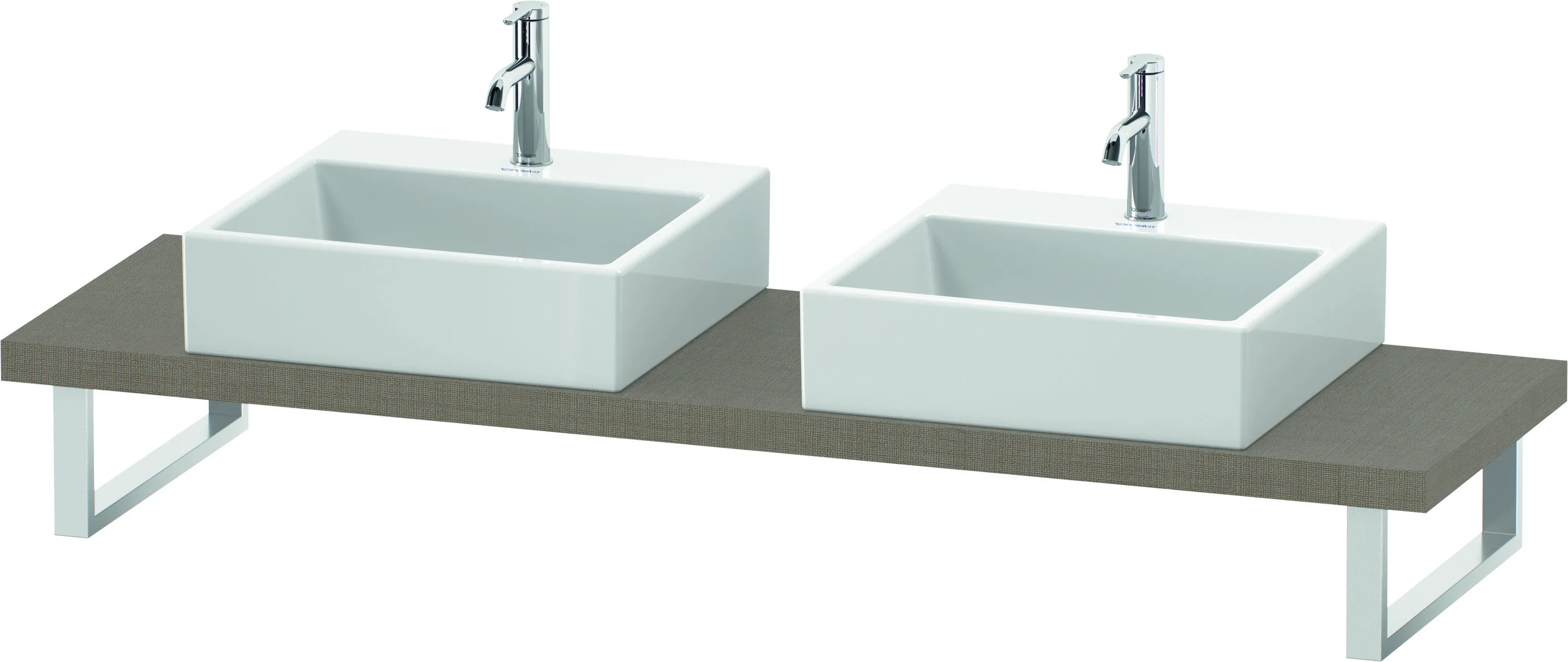 Duravit Konsole „L-Cube“ in Leinen Duravit Konsole „L-Cube“ in Leinen