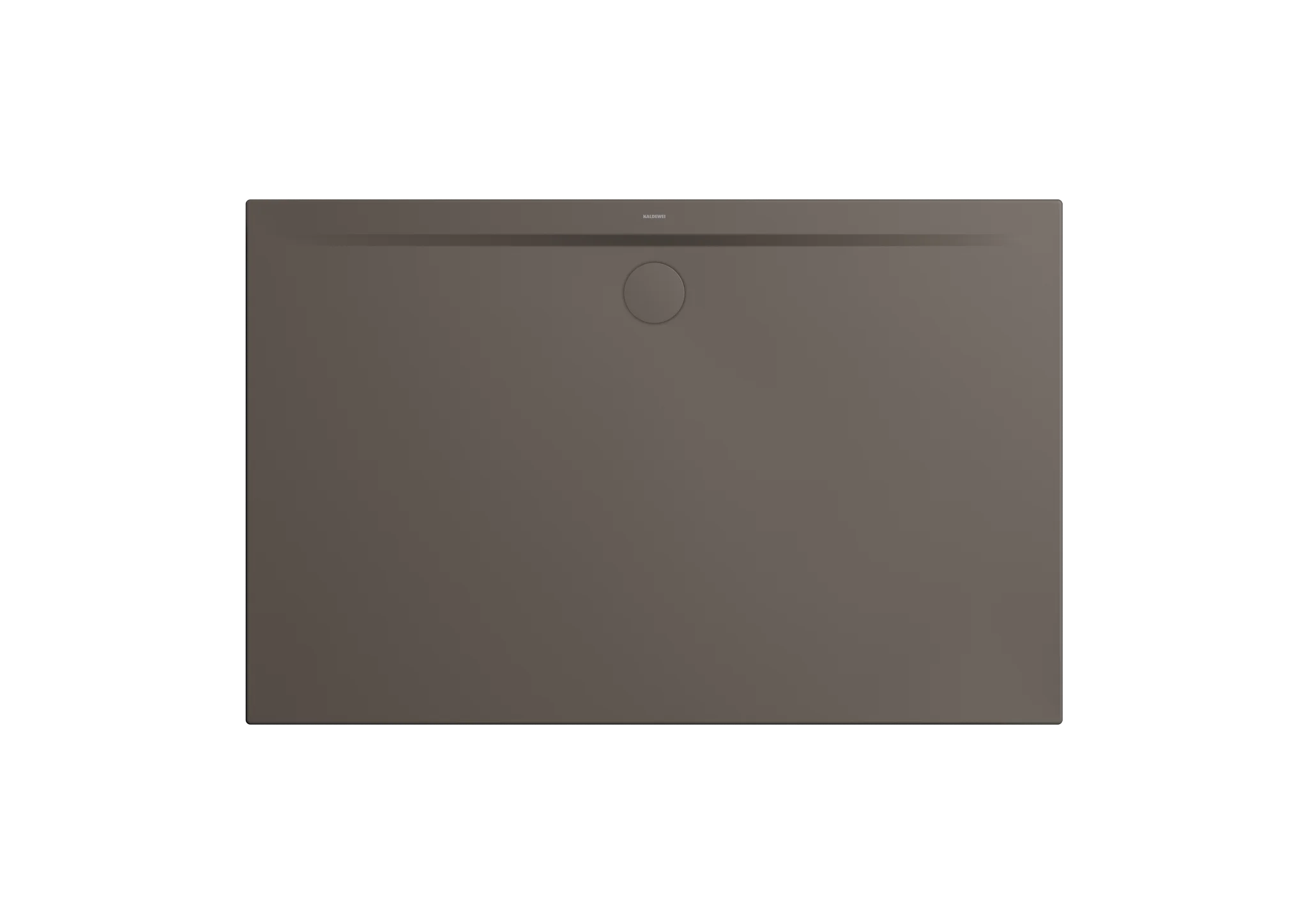 Kaldewei SUPERPLAN ZERO Duschfläche, 900x1500 mm, warm grey 80, bodeneben, 20 mm tief, seitlicher mittiger Ablauf