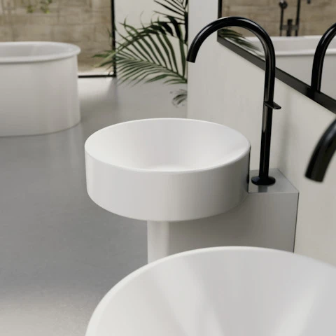 Waschtischschale „BetteSuno Pedestal“ ⌀ 34 × 86,3 cm in Star White Waschtischschale „BetteSuno Pedestal“ ⌀ 34 × 86,3 cm in Star White