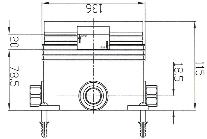 Universal UP-Einbaukörper "C-Box" AqvaZone - 2 Abgänge - Abdrückplatte - Absperrventile - Edelstahlfilter - Durchfluss: max. 21,5 L bei 3,0 bar Universal UP-Einbaukörper "C-Box" AqvaZone - 2 Abgänge - Abdrückplatte - Absperrventile - Edelstahlfilter - Durchfluss: max. 21,5 L bei 3,0 bar