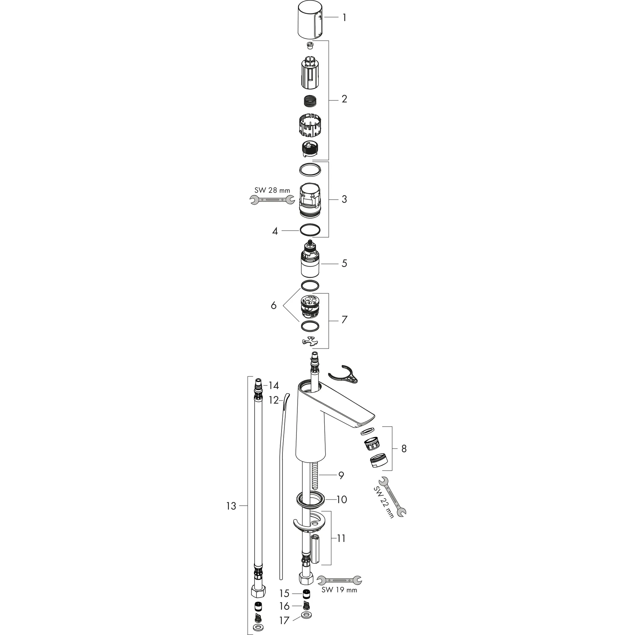 Waschtischmischer 110 Talis Select E chrom Waschtischmischer 110 Talis Select E chrom