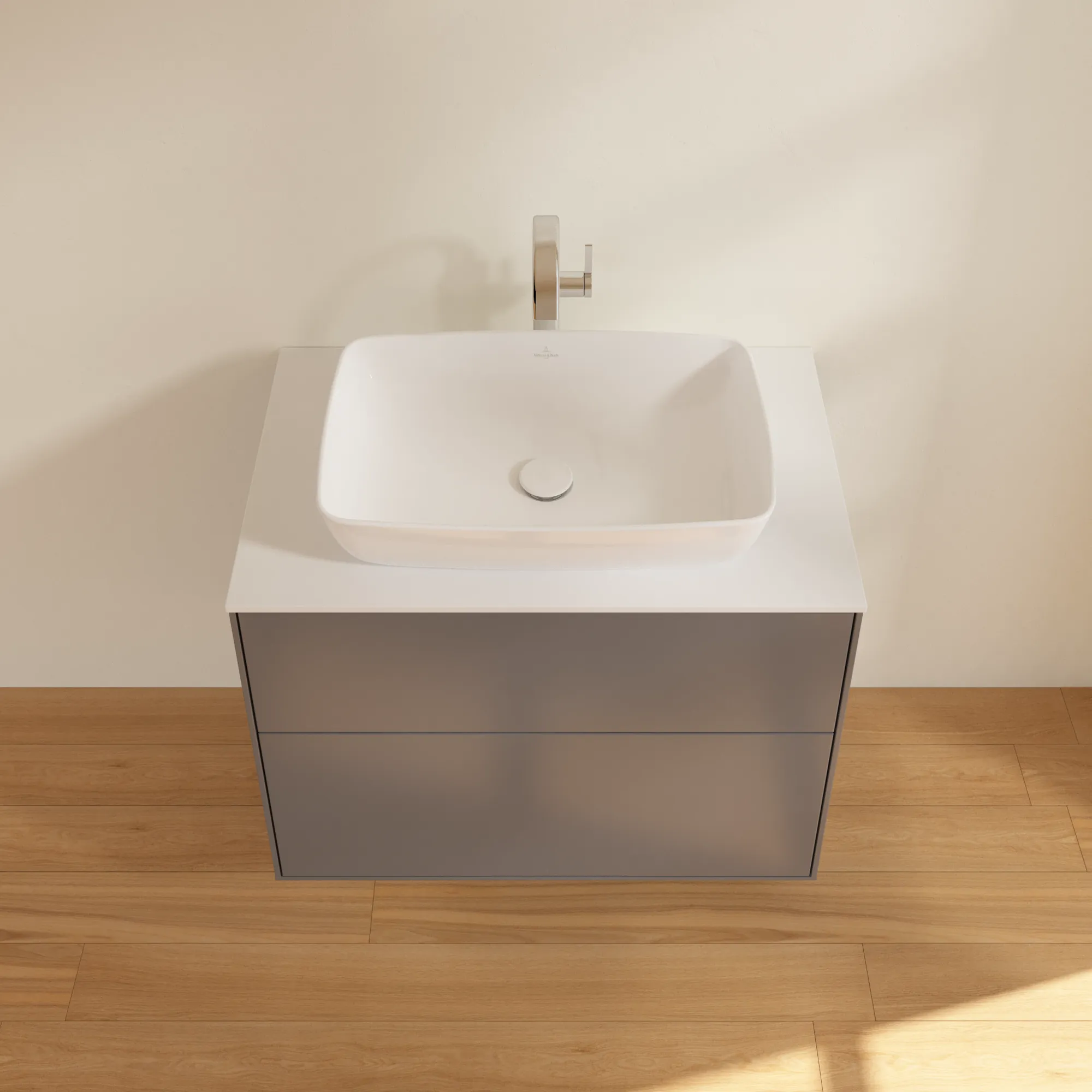 Villeroy & Boch Waschbeckenunterschrank Finion G75, Anthracite Matt Lacquer, 800 x 603 x 501 mm, mit Beleuchtung und SoftClosing Villeroy & Boch Waschbeckenunterschrank Finion G75, Anthracite Matt Lacquer, 800 x 603 x 501 mm, mit Beleuchtung und SoftClosing