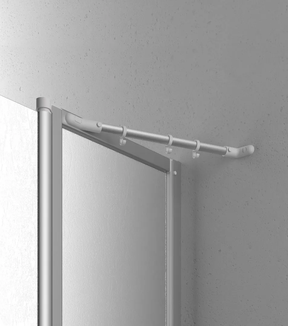 Kermi Duschdesign Viertelkreis-Duschkabine mit Pendeltüren mit Festfeldern für gleichschenklige Wannen „NOVA 2000“ Glas Kerolan Fontana, Profile Silber Mattglanz, BV: 775 - 800 mm WE: 785 - 810 mm H: 1850 mm Kermi Duschdesign Viertelkreis-Duschkabine mit Pendeltüren mit Festfeldern für gleichschenklige Wannen „NOVA 2000“ Glas Kerolan Fontana, Profile Silber Mattglanz, BV: 775 - 800 mm WE: 785 - 810 mm H: 1850 mm