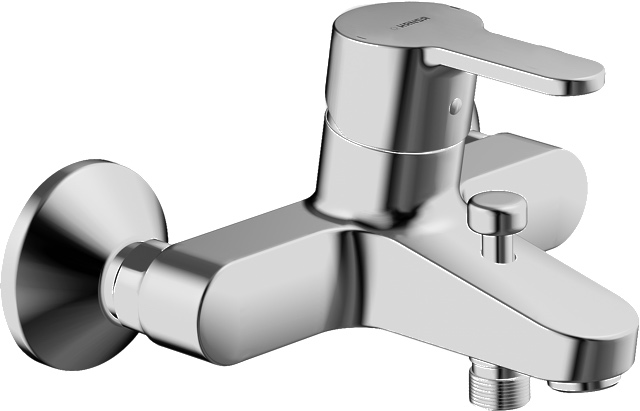 Einhand-Wannenarmatur „Primo“ Ausladung 155 mm in Chrom Einhand-Wannenarmatur „Primo“ Ausladung 155 mm in Chrom