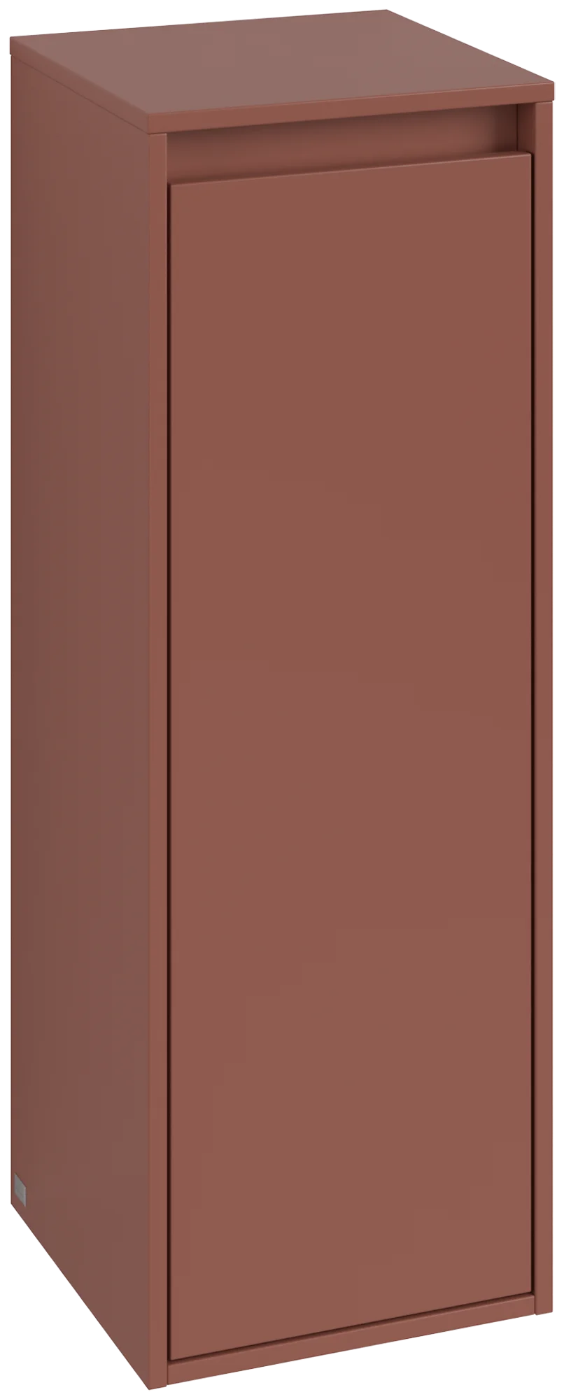 Villeroy & Boch Seitenschrank Skyla C80200, Wine Red, 350 x 1000 x 349 mm, 1 Tür, 1 Schublade, mit Absenkautomatik