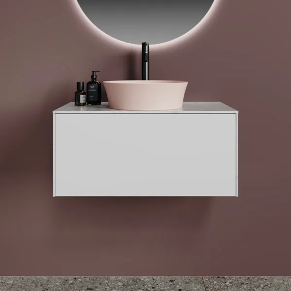 Ideal Standard Waschtischunterschrank „Conca“ 80,2 × 37 × 50,5 cm Weiß matt lackiert