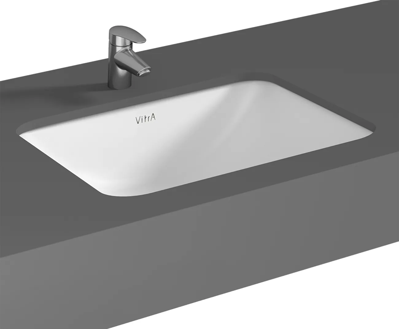 VitrA S20 Unterbauwaschtisch 48 x 36 cm rechteckig mit Überlauf Weiß Hochglanz VitrA S20 Unterbauwaschtisch 48 x 36 cm rechteckig mit Überlauf Weiß Hochglanz