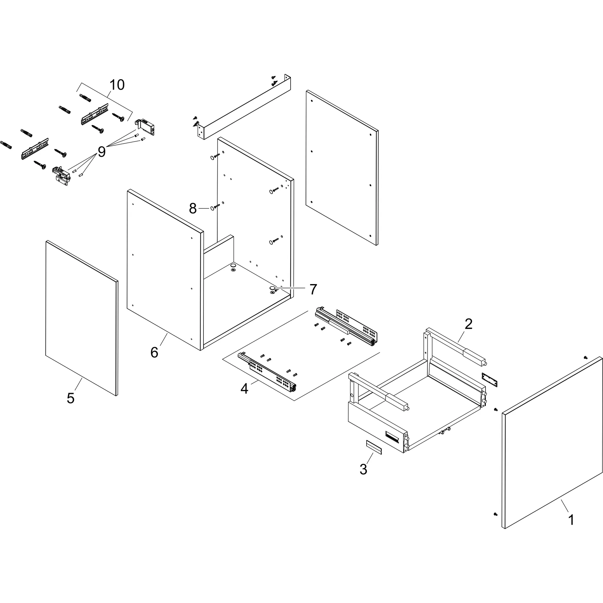 Hansgrohe Xilesa E Waschtischunterschrank 630⁄470, Eiche Kaschmir