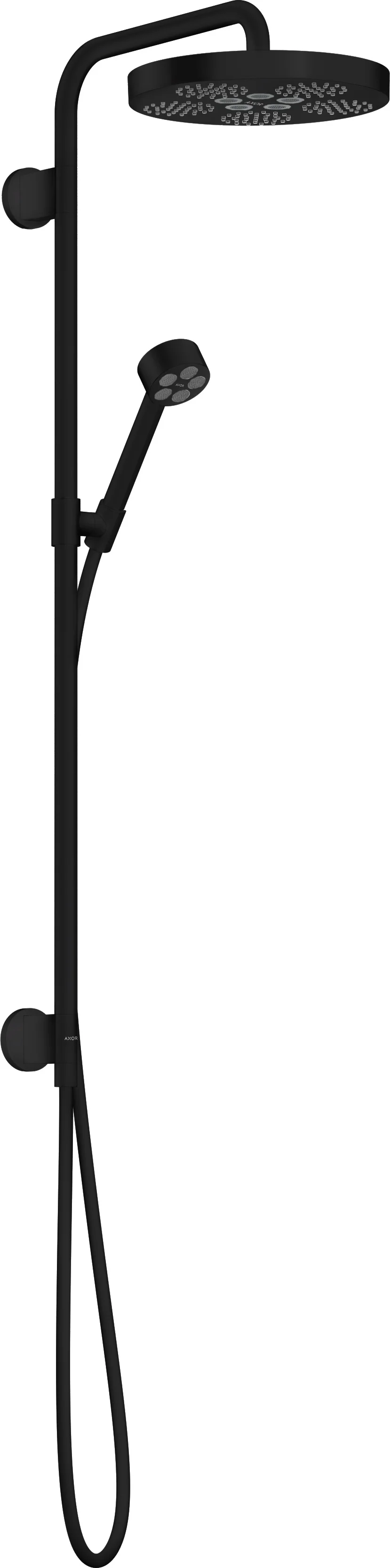 Hansgrohe AXOR One Showerpipe 280 1jet Unterputz, mattschwarz, 280 mm Brausekopfgröße, PowderRain und Rain Strahlarten, DN15 Anschluss Hansgrohe AXOR One Showerpipe 280 1jet Unterputz, mattschwarz, 280 mm Brausekopfgröße, PowderRain und Rain Strahlarten, DN15 Anschluss
