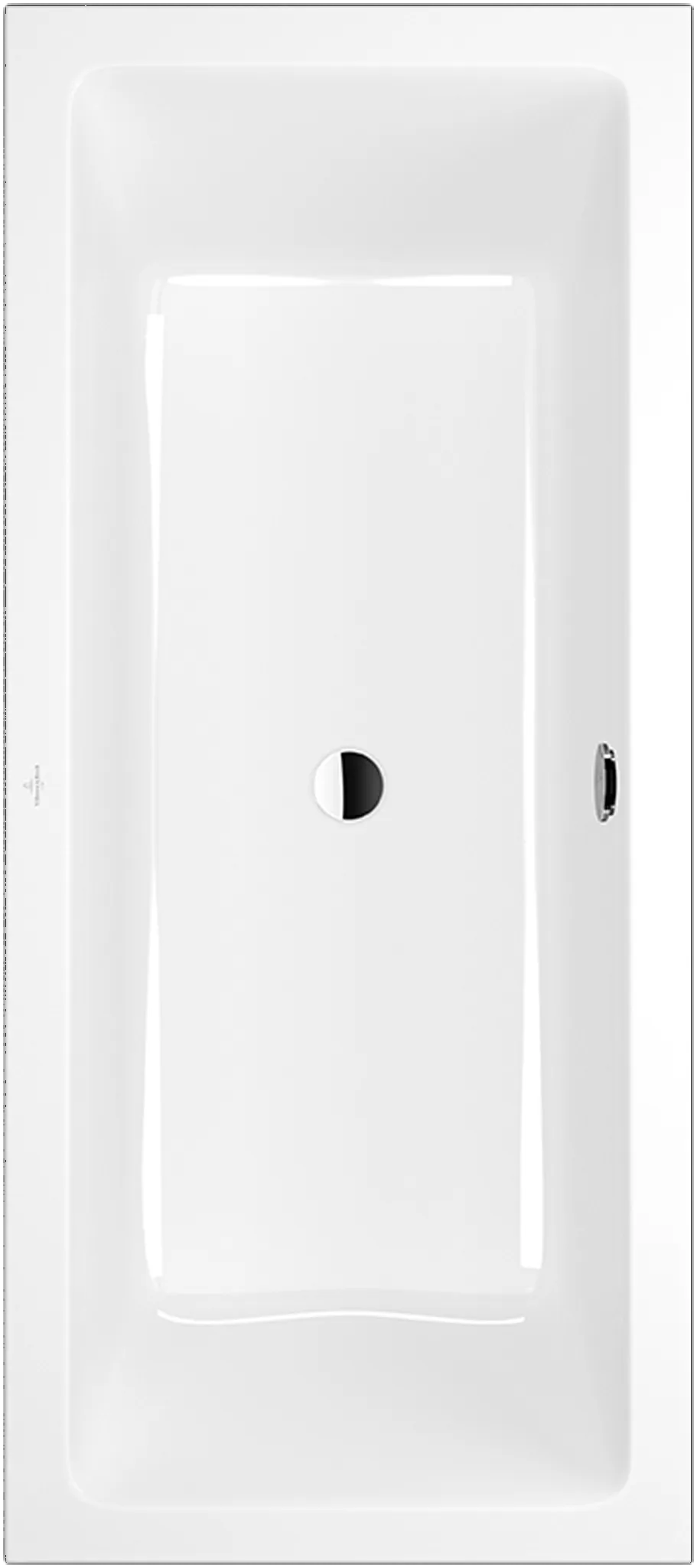 Villeroy & Boch Badewanne „Newo“ rechteck 160 × 75 cm in Weiß Alpin