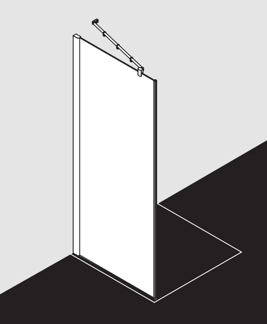Kermi Seitenwand für Ecke „PASA XP“ Glas Klar, Profile Silber Mattglanz, BV: 720 - 750 mm GAK: 705 - 735 mm WE: 730 - 760 mm H: 1850 mm Kermi Seitenwand für Ecke „PASA XP“ Glas Klar, Profile Silber Mattglanz, BV: 720 - 750 mm GAK: 705 - 735 mm WE: 730 - 760 mm H: 1850 mm