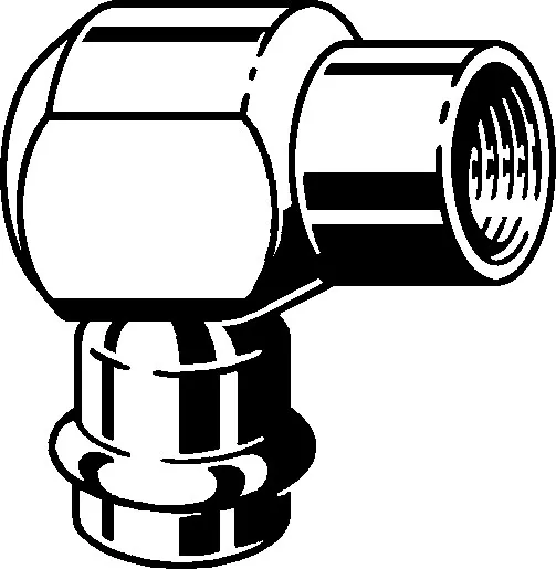 „Prestabo“ 90°-Winkel mit 1 Muffe und Innengewinde 28 mm × 3/4″ „Prestabo“ 90°-Winkel mit 1 Muffe und Innengewinde 28 mm × 3/4″