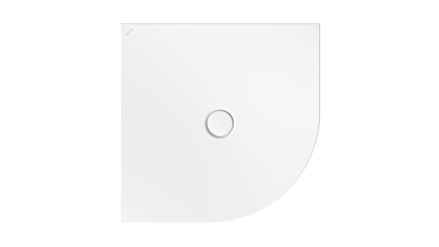 Bette viertelkreis Duschwanne „BetteFloor Corner“ 90 × 90 cm in Star White